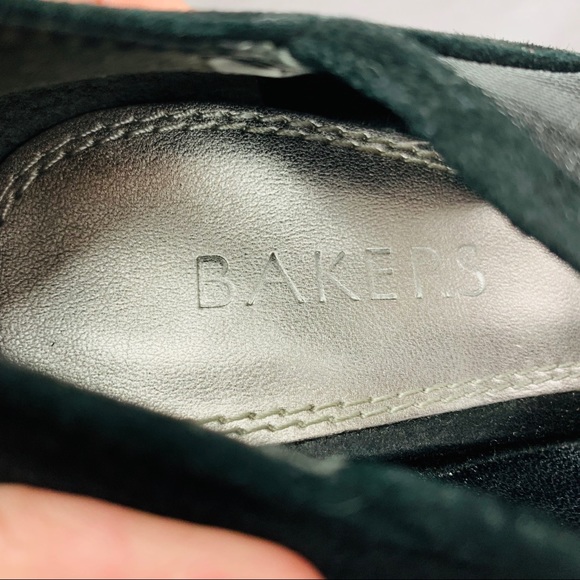 Bakers / Black Velour Mesh Platform Heels - Picture 6 of 7